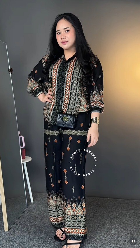 Women’s Premium Black Printed Co-Ord Set | Anti-Tarnish Soft Fabric Cord Se